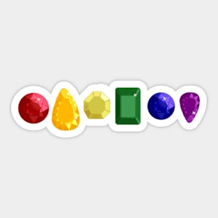 Rainbow Gemstones Sticker